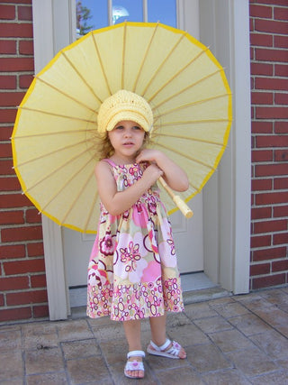 2T to 4T Yellow Buckle Newsboy Cap