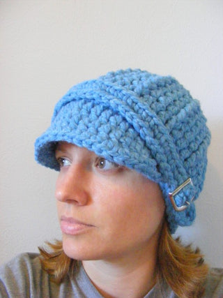 Adult Cornflower Blue Buckle Beanie