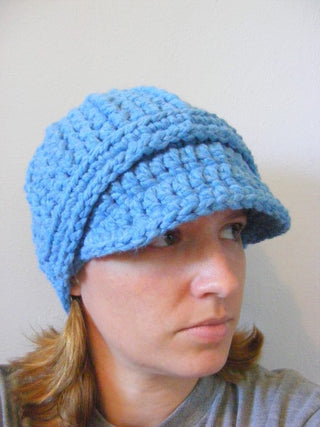 Adult Cornflower Blue Buckle Beanie