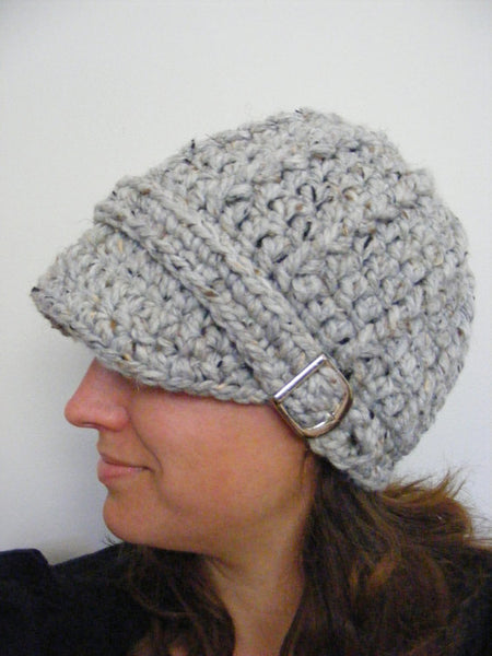 Adult Gray Marble Buckle Beanie by Two Seaside Babes
