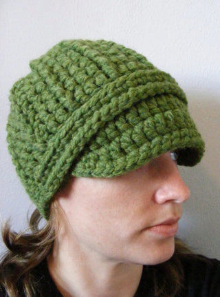 Adult Green Grass Buckle Beanie