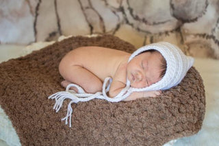 White Pixie Elf Baby Hat