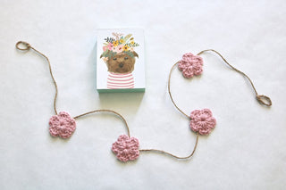 39 colors Spring & Easter flower farmhouse garland - rose pink