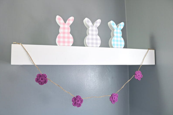 Orchid Spring & Easter flower farmhouse garland