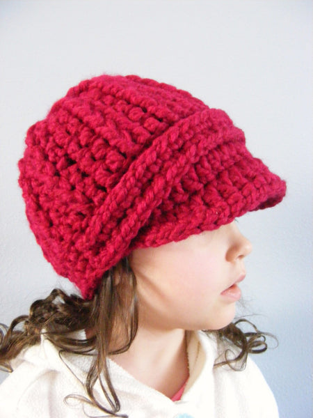 2T to 4T Toddler Cranberry Red Buckle Beanie