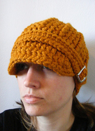 Adult Butterscotch Buckle Beanie