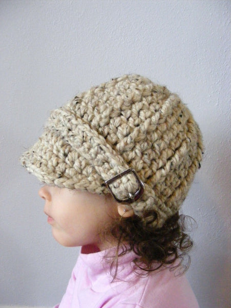 2T to 4T Toddler Oatmeal Buckle Beanie