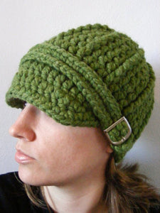 Adult Green Grass Buckle Beanie by Two Seaside Babes