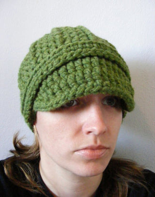 Adult Green Grass Buckle Beanie