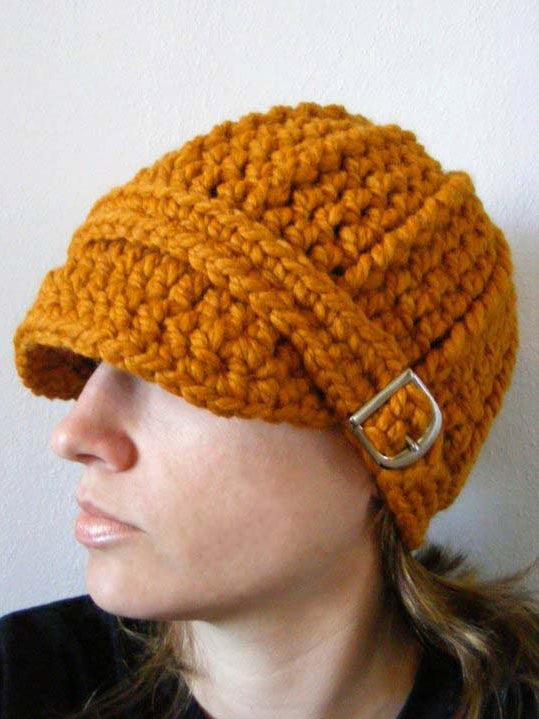Adult Butterscotch Buckle Beanie by Two Seaside Babes
