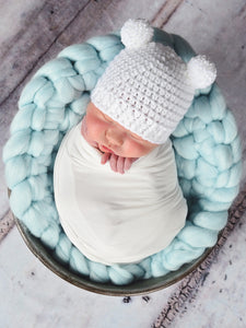 Pale Blue Chunky Round Bump Blanket by Two Seaside Babes